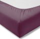 Estella Prześcieradło z gumką welur 200x200 cm AUBERGINE 1