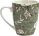 Veroni Kubek porcelanowy 360 ml  Grande ciemnozielony wzór 1 1