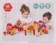 Jokomisiada Drewniane Klocki Miasto dla dzieci 3+ Puzzle Mata podłogowa + Sorter kształtów + Klocki 115 el. 8