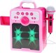 Jokomisiada Muzyczny głośnik różowy Boombox dla dzieci z mikrofonem IN0166 1