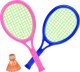 Jokomisiada Zestaw sportowy 3w1 Siatka do siatkówki, Piłka Badminton, dysk SP0772 3
