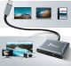 HUB USB Reagle Reagle HUB USB-C Adapter Dual 2x HDMI 4K MST USB MacBook M1 M2 M3 PD 100W 8