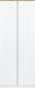 Bog Fran Szafa wąska Garderoba Regał dąb Biała REMI RM10 4