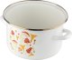 Emalia Pleszew Garnek emaliowany Emalia Polska Pleszew Grzybki 20 cm 3,75 l 2
