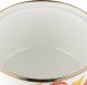 Emalia Pleszew Rondel emaliowany Emalia Polska Pleszew Grzybki 16 cm 1,15 l 5