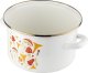 Emalia Pleszew Garnek emaliowany Emalia Polska Pleszew Grzybki 22 cm 4,8 l 2