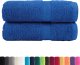 vidaXL vidaXL Ręczniczki premium, 2 szt., niebieskie, 30x30 cm, bawełna 100% 1
