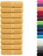 vidaXL vidaXL Ręczniczki premium, 10 szt, złote, 30x30 cm, bawełna, 600 g/cm 2