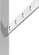 vidaXL vidaXL Wsporniki do półek, 4 szt., 30x2,5x15,5 cm, srebrna stal 7