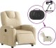 vidaXL vidaXL Elektryczny fotel rozkładany, kremowy, obity tkaniną 6
