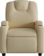 vidaXL vidaXL Elektryczny fotel rozkładany, kremowy, obity tkaniną 9