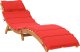 vidaXL vidaXL Leżaki z poduszkami, 2 szt., czerwone, lite drewno akacjowe 5