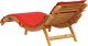vidaXL vidaXL Leżaki z poduszkami, 2 szt., czerwone, lite drewno akacjowe 7