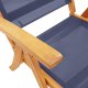 vidaXL vidaXL Składane krzesła ogrodowe, 8 szt., drewno akacjowe i textilene 6