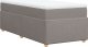 vidaXL vidaXL Łóżko kontynentalne z materacem, taupe, tkanina, 100x200 cm 2