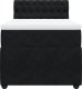 vidaXL Łóżko kontynentalne z materacem, czarne, aksamit 80x200 cm 4