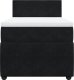 vidaXL Łóżko kontynentalne z materacem, czarne, aksamit 100x200 cm 4