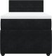 vidaXL Łóżko kontynentalne z materacem, czarne, aksamit 100x200 cm 4