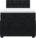 vidaXL Łóżko kontynentalne z materacem, czarne, aksamit 100x200 cm 4