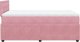 vidaXL Łóżko kontynentalne z materacem, różowe, 120x200 cm, aksamit 9