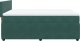 vidaXL Łóżko kontynentalne z materacem, ciemnozielone, 160x200 cm 9