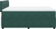 vidaXL Łóżko kontynentalne z materacem, ciemnozielone, 160x200 cm 9