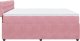 vidaXL Łóżko kontynentalne z materacem, różowe, aksamit, 200x200 cm 9