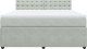 vidaXL Łóżko kontynentalne z materacem, jasnoszare, 180x200cm, aksamit 4
