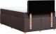 vidaXL vidaXL Łóżko kontynentalne z materacem, brązowe, tkanina, 120x200 cm 8