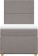 vidaXL vidaXL Łóżko kontynentalne z materacem, taupe, tkanina, 100x200 cm 4