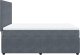 vidaXL Łóżko kontynentalne z materacem, ciemnoszare, 140x200cm aksamit 5
