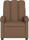 vidaXL vidaXL Rozkładany fotel masujący, brązowy, obity tkaniną 4