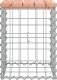 vidaXL vidaXL Ławka ogrodowa z gabionem, 33x31x42 cm, lite drewno daglezjowe 3