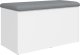 vidaXL vidaXL Ławka ze schowkiem, biała, 82x42x45 cm, materiał drewnopochodny 2