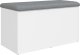 vidaXL vidaXL Ławka ze schowkiem, biała, 82x42x45 cm, materiał drewnopochodny 7