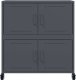 vidaXL vidaXL Szafka, antracytowa, 68,5x39x72 cm, stal walcowana na zimno 5