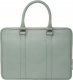 Torba D Bramante Rome - Pebbled full-grain leather slim bag for MacBook Pro/Air 13" - Greenbay 3