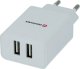 Ładowarka Swissten Travel charger smart IC 2x USB 2,1A power white 2