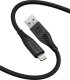 Kabel USB Swissten USB-A - USB-C 1.5 m Czarny (71533010) 3