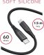 Kabel USB Swissten USB-C - USB-C 1.5 m Czarny (71532010) 2