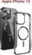 Swissten Clear Jelly Magstick Metallic for iPhone 13 Black 1