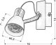 Kinkiet Candellux Lampa ścienna kinkiet 1X50W GU10 czarno-miedziana Markus 91-35554 3