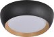Lampa sufitowa Candellux abruzzo lampa sufitowa plafon czarno drewniany klosz biały 14-24121 2