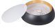 Lampa sufitowa Candellux abruzzo lampa sufitowa plafon czarno drewniany klosz biały 14-24121 3