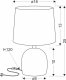 Lampa stołowa Candellux Adelina lampa stołowa marmur+szary abażur szary 41-24381 6
