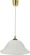 Lampa wisząca Candellux Vera Lampa Wisząca Złoty 1X60W E27 Klosz Alabastrowy 1