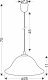 Lampa wisząca Candellux Vera Lampa Wisząca Złoty 1X60W E27 Klosz Alabastrowy 2