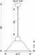 Lampa wisząca Candellux Moss Lampa Wisząca Patynowy 1X60W E27 Klosz Biały Alabastrowy 2