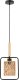Lampa wisząca Candellux Crown Lampa Wisząca Czarny 1X40W E27 Abażur Beżowy 1