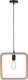 Lampa wisząca Candellux Quadro lampa wisząca czarny+beżowy 1x40W E27 4